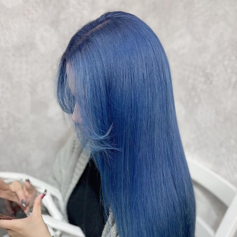 藍色頭髮要漂 人魚藍
