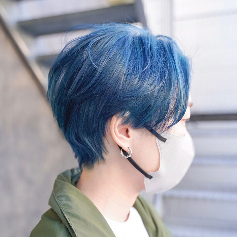 藍色頭髮要漂 霧藍色