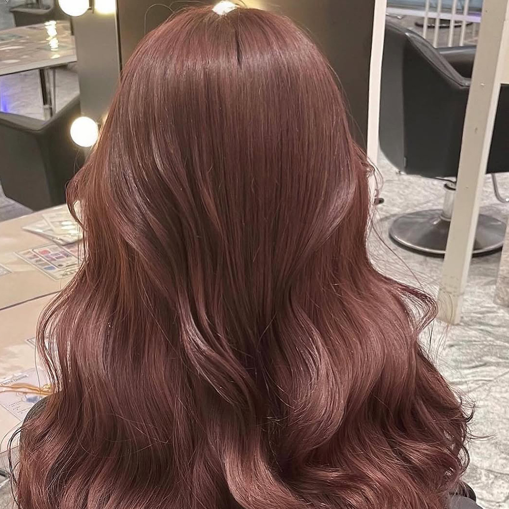 莓果紅棕 霧感髮色