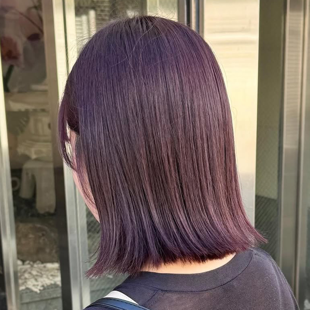 秋冬髮色 薰衣草紫 顯白